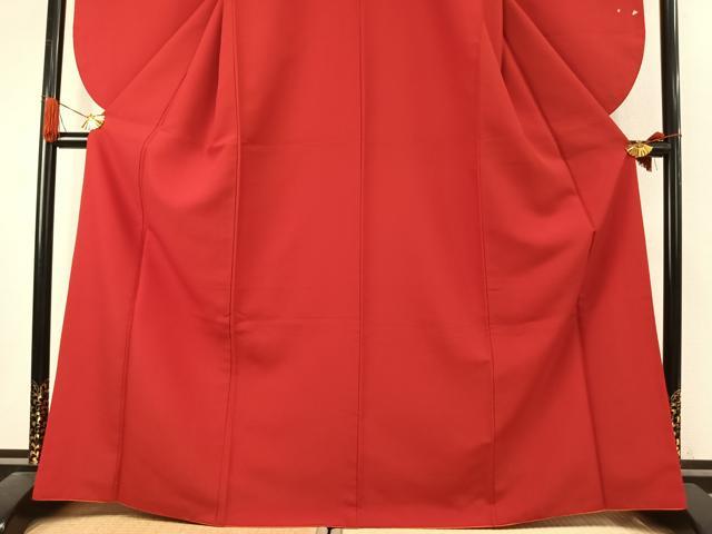 平和屋着物●小振袖　二尺袖　舞桜文　金彩　洗える着物　AABK1053fy