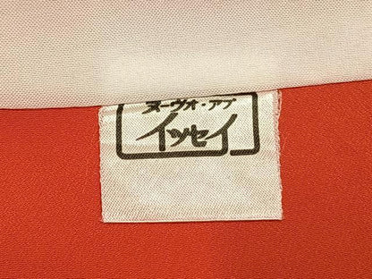 平和屋着物●小振袖　二尺袖　舞桜文　金彩　洗える着物　AABK1053fy
