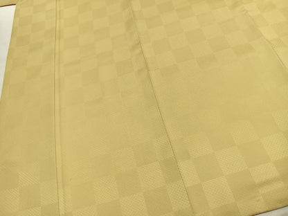 平和屋着物●小振袖　二尺袖　冊子花文　金彩　洗える着物　AABK1054fy