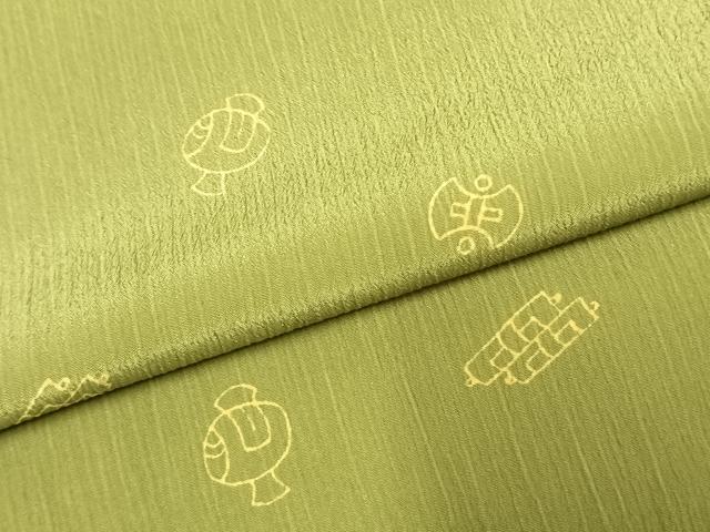 平和屋着物●長襦袢　袷　宝尽くし文　洗える着物　AABK1058fy