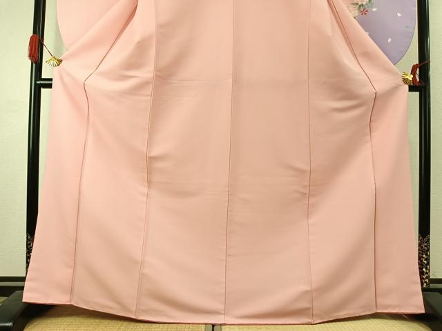 平和屋着物●小振袖　二尺袖　舞桜文　暈し染め　金彩　洗える着物　AABK1062fy