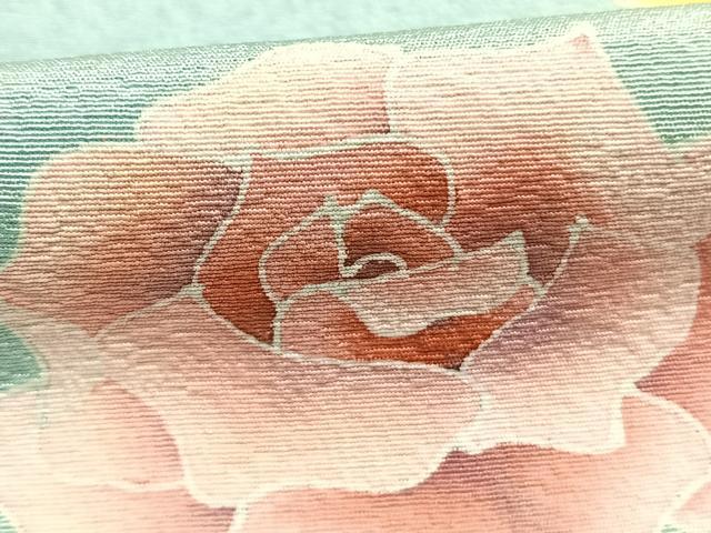 平和屋着物●訪問着　薔薇　暈し染め　正絹　逸品　AABK1074fy