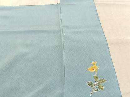 平和屋着物●訪問着　薔薇　暈し染め　正絹　逸品　AABK1074fy