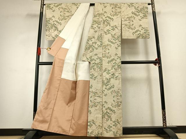 平和屋着物●本場大島紬　7マルキ　総絣　枝松文　正絹　逸品　AABK1084fy
