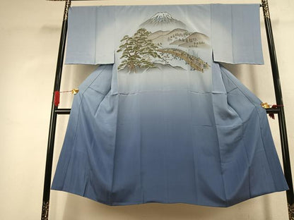 平和屋着物●男性　本場大島紬　アンサンブル　長襦袢(袷)セット　100亀甲　総詰め　正絹　逸品　AABK1092fy