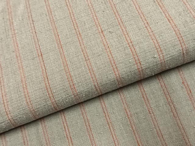 平和屋着物▼上質な紬　縞　正絹　逸品　AABK1098fy