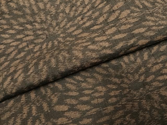平和屋着物●上質な紬　花尽くし　胴抜き仕立て　正絹　逸品　AABK1102fy