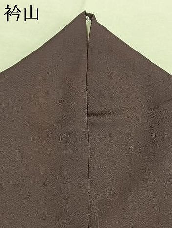 平和屋着物●上質な色無地　美空ひばり地紋　古代紫色　正絹　逸品　AABK1104fy