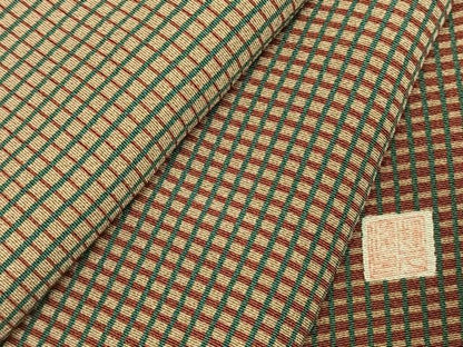 平和屋着物●訪問着　作家物　格子　暈し染め　正絹　逸品　AABK1106fy