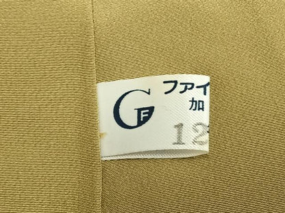 平和屋着物●今井喜三郎　小紋　草花文　反端付き　正絹　逸品　AABK1107fy