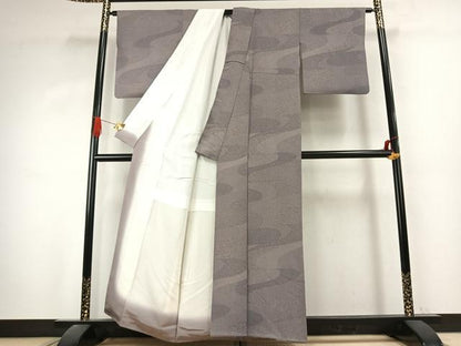 平和屋着物●江戸小紋　流水文　正絹　逸品　AABK1112fy
