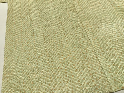 平和屋着物●上質な小紋　杢目絞り　霞文　ロング丈　正絹　逸品　未使用　AABK1115fy