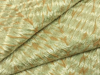 平和屋着物●上質な小紋　杢目絞り　霞文　ロング丈　正絹　逸品　未使用　AABK1115fy