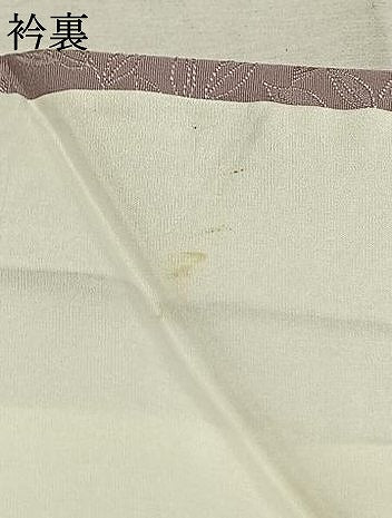 平和屋着物●上質な色無地　南天地紋　鴇鼠色　正絹　逸品　AABK1121fy