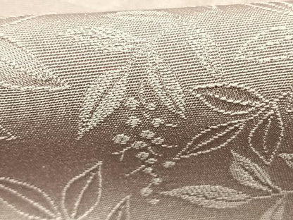 平和屋着物●上質な色無地　南天地紋　鴇鼠色　正絹　逸品　AABK1121fy