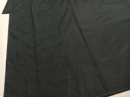 平和屋着物●男性　本場大島紬　アンサンブル　格子　正絹　逸品　AABK1124fy