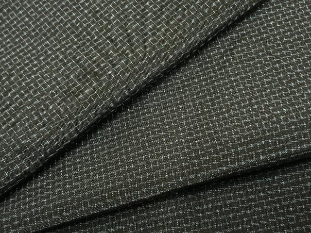 平和屋着物●男性　本場大島紬　アンサンブル　格子　正絹　逸品　AABK1124fy