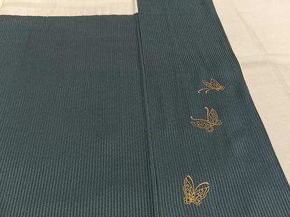 平和屋着物●訪問着　扇面花文　暈し染め　金銀彩　正絹　逸品　AABK1126fy