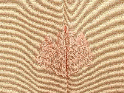 平和屋着物●訪問着　駒刺繍　花鳥文　暈し染め　金彩　ロング丈　正絹　逸品　AABK1133fy
