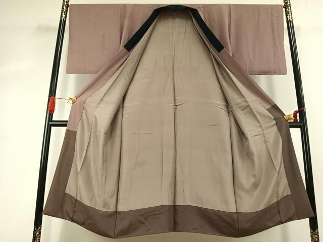 平和屋着物●男性　長襦袢　袷　絞り　風景文　正絹　逸品　AABK1136fy