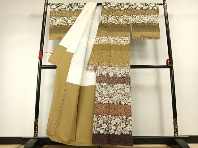 平和屋着物●訪問着　作家物　辻が花　絞り　暈し染め　金彩　正絹　逸品　AABK1138fy