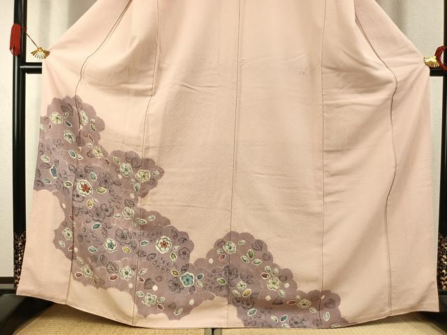 平和屋着物●訪問着　辻が花　絞り　正絹　逸品　AABK1143fy