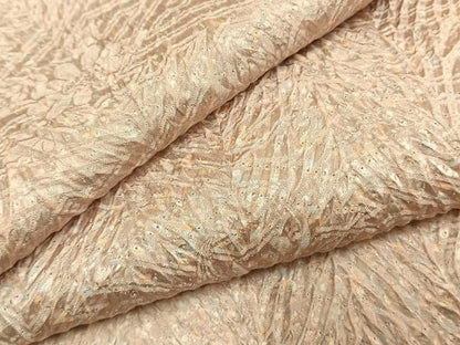 平和屋着物●名門　藤娘きぬたや・総絞り(杢目絞り)　小紋　霞文　正絹　逸品　未使用　AABK1159fy