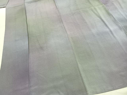 平和屋着物●染色作家　斉藤三才　小紋　霞文　暈し染め　正絹　逸品　未使用　AABK1165fy