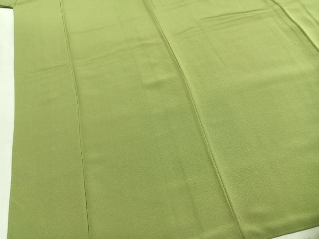 平和屋着物●上質な色無地　夢想庵　苗色　正絹　逸品　AABK1166fy