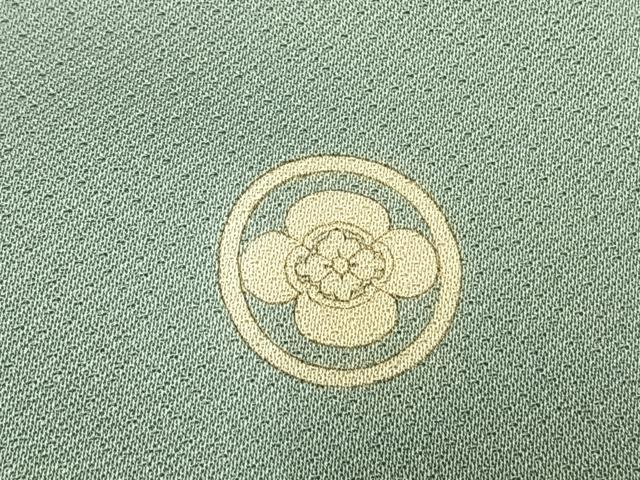 平和屋着物●創業460年・千總　色留袖　駒刺繍　色紙重ね花鳥文　金糸　金彩　三越扱い　正絹　逸品　AABK1181fy