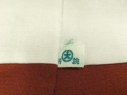 平和屋着物●本場結城紬　重要無形文化財　80亀甲　幾何学文様　大丸扱い　正絹　逸品　AABK1182fy