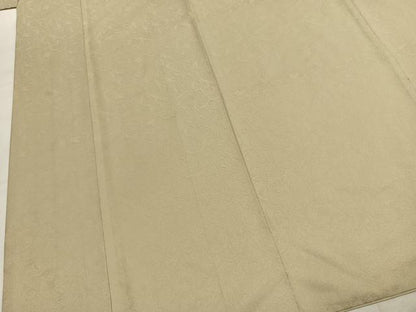 平和屋着物●洗える最高級着物　＜英＞はなぶさ謹製　色無地　花唐草地紋　蒸栗色　洗える着物　AABK1189fy