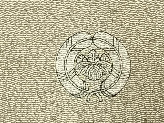 平和屋着物●松尾光琳　色留袖　駒刺繍　百人一首　金銀彩　鬼しぼ縮緬　正絹　逸品　AABK1194fy