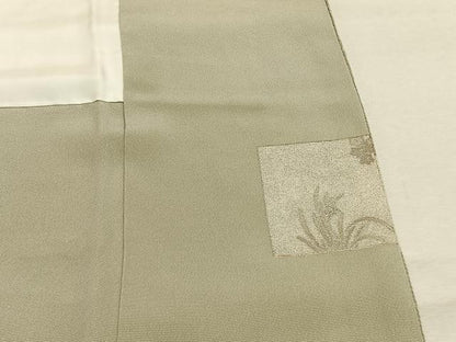 平和屋着物●松尾光琳　色留袖　駒刺繍　百人一首　金銀彩　鬼しぼ縮緬　正絹　逸品　AABK1194fy