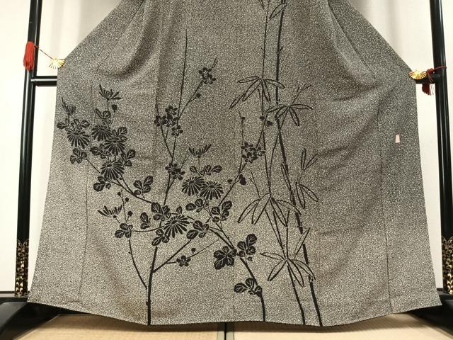 平和屋着物●二代目 川村久太郎　訪問着　枝花文　正絹　逸品　AABK1196fy