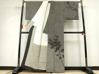 平和屋着物●二代目 川村久太郎　訪問着　枝花文　正絹　逸品　AABK1196fy