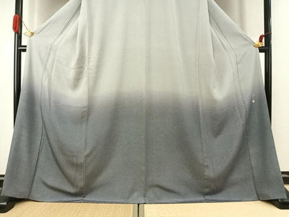 平和屋着物●小紋師　保科照夫　訪問着　江戸小紋　霞文　正絹　逸品　AABK1202fy