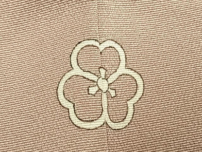 平和屋着物●訪問着　駒刺繍　雪輪花文　金彩　正絹　逸品　AABK1204fy