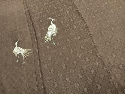平和屋着物●訪問着　鷺　金彩　正絹　逸品　AABK1210fy