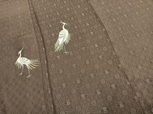 平和屋着物●訪問着　鷺　金彩　正絹　逸品　AABK1210fy
