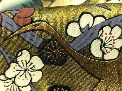 平和屋着物●豪華黒留袖　作家物　飛鳥枝梅文　金銀彩　正絹　逸品　AABK1220fy