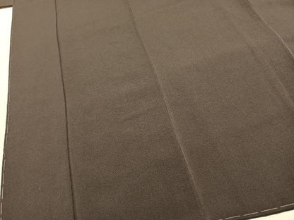 平和屋着物●上質な色無地　赤墨色　正絹　逸品　未使用　AABK1221fy