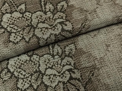 平和屋着物●本場大島紬　9マルキ　枝花文　正絹　逸品　未使用　AABK1222fy
