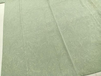 平和屋着物●上質な小紋　墨流し文様　正絹　逸品　AABK1238fy