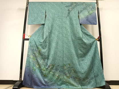平和屋着物●訪問着　辻が花　暈し染め　金彩　正絹　逸品　未使用　AABK1240fy