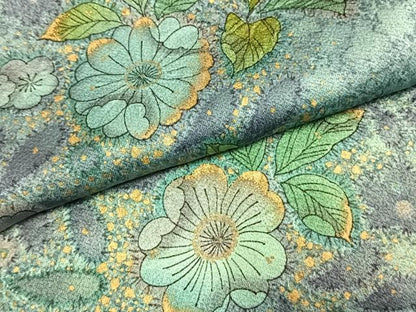 平和屋着物●訪問着　辻が花　暈し染め　金彩　正絹　逸品　未使用　AABK1240fy