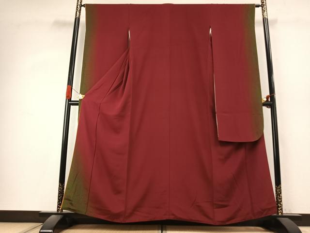 平和屋着物●豪華振袖　舞桜文　暈し染め　鈴乃屋扱い　正絹　逸品　AABK1241fy
