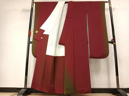 平和屋着物●豪華振袖　舞桜文　暈し染め　鈴乃屋扱い　正絹　逸品　AABK1241fy