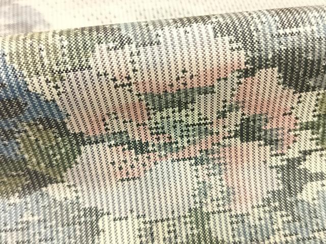 平和屋着物●都喜ヱ門　本場大島紬　7マルキ　総絣　草花文　藤絹織物謹製　正絹　逸品　AABK1251fy