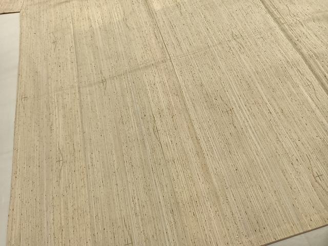 平和屋着物●ぜんまい紬　絣文様　正絹　逸品　AABK1252fy
